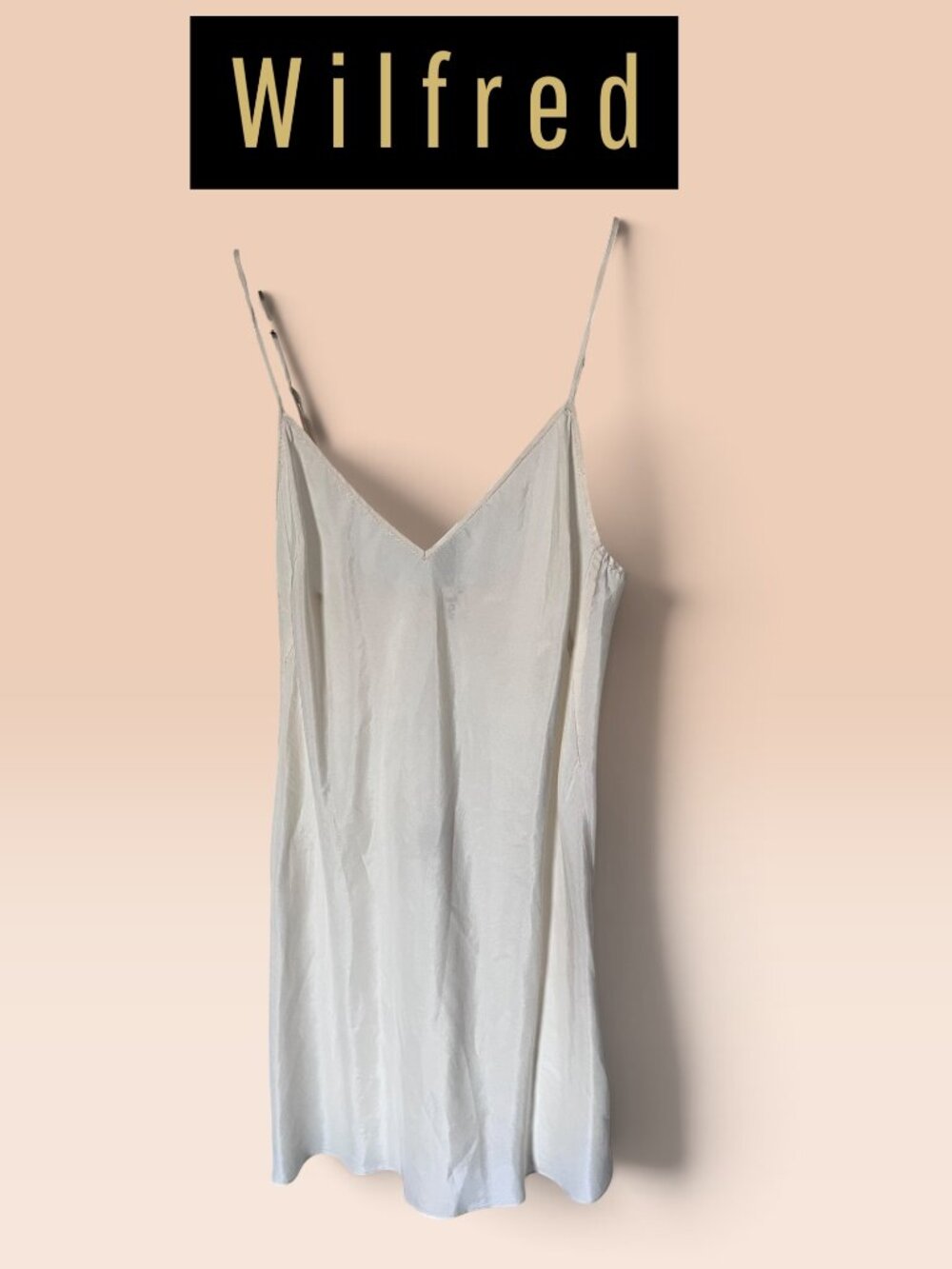 Wilfred by Aritzia 100% Silk Ivory Cami Tank Top XXS